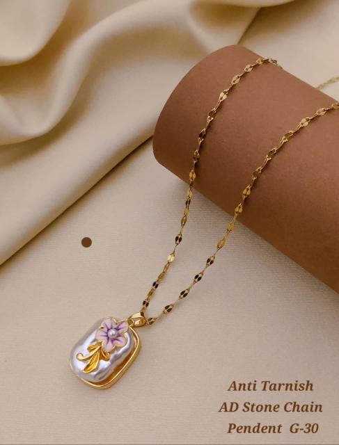 Anti tranish ad Stone chain pendent G 30 Cheap artificial jewellery in Pune